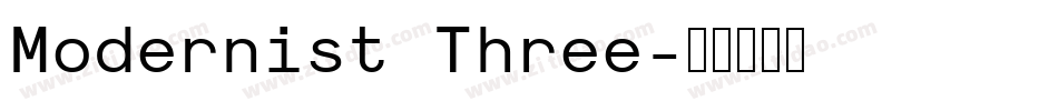 Modernist Three字体转换